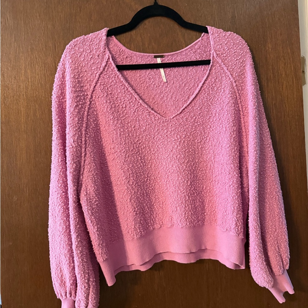 Free people found my friend pullover orchid sweater size large